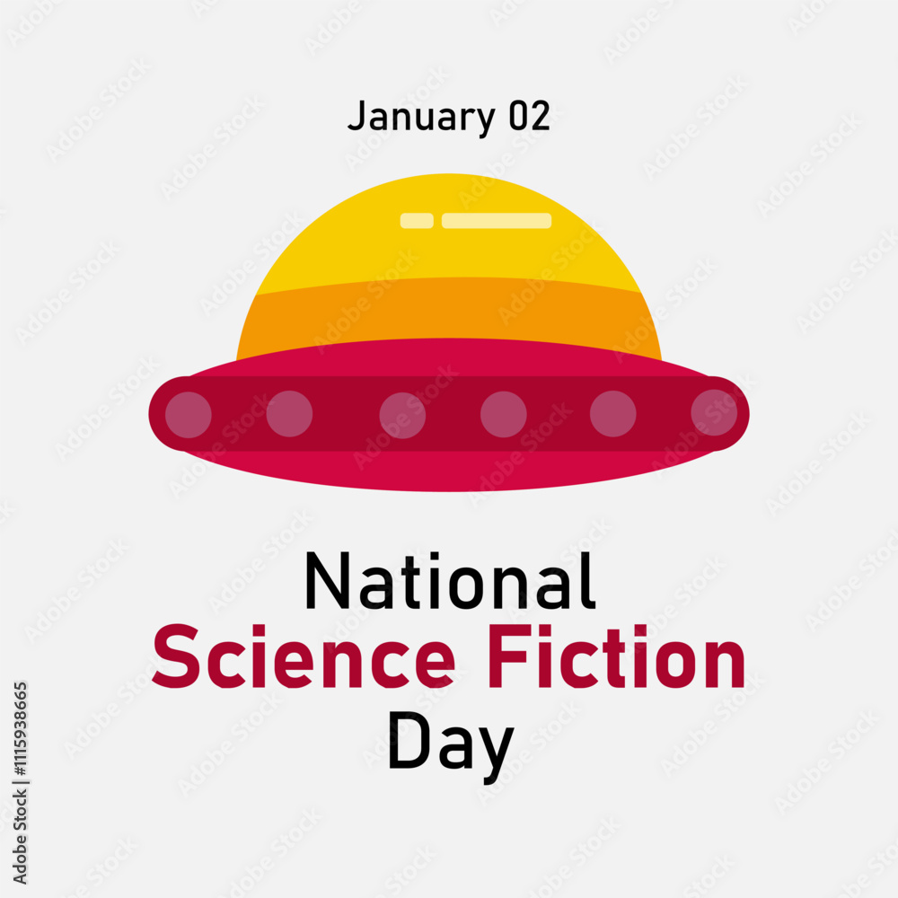 vector graphic of National Science Fiction Day good for national National Science Fiction Day celebration. flat design. flyer design.flat illustration. vector graphic of National Science Fiction Day good for national National Science Fiction Day celebration. flat design. flyer design.flat illustration.