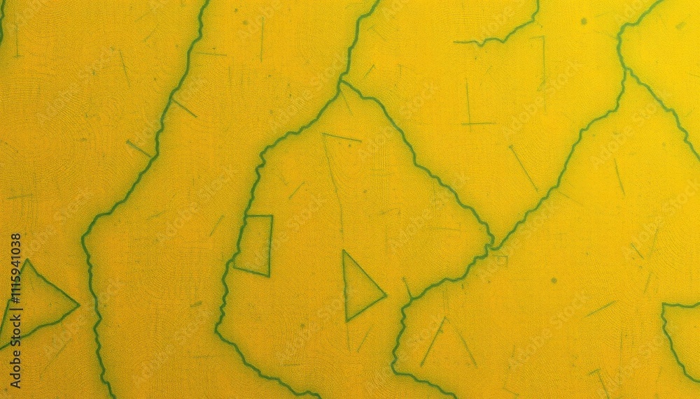 Obraz premium yellow and green paint with green lines on a wall