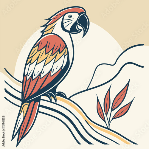 parrot on a branch