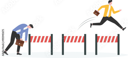 Obstacles, setbacks and problems in the business or career path, conquering adversity, accomplishing challenges, self-improvement,
