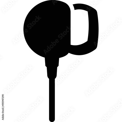 Simple vector icon vacuum headphones
