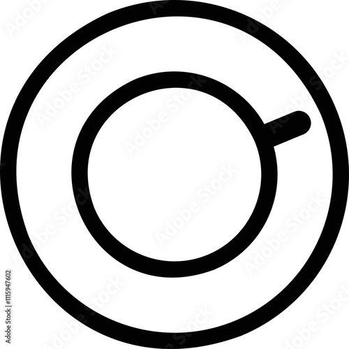 Simple vector icon coffee cup