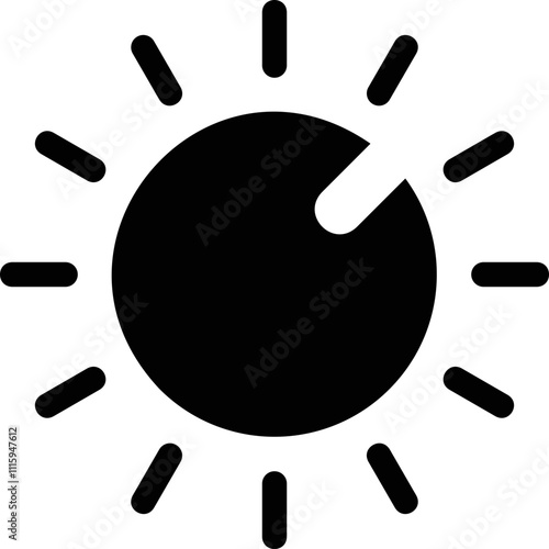 Simple vector icon volume control
