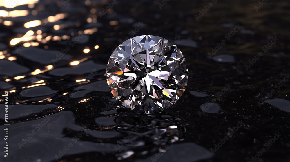 Fototapeta premium April's birthstone: diamond