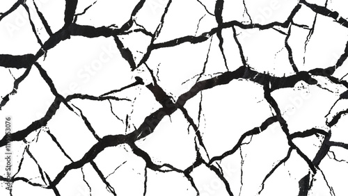 cracked concrete wall covered with gray cement texture as background, Vector grunge cracked texture style with cracked texture. Vector grunge cracked texture Transparent background.