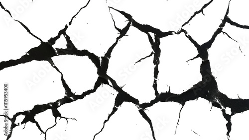 cracked concrete wall covered with gray cement texture as background, Vector grunge cracked texture style with cracked texture. Vector grunge cracked texture Transparent background.