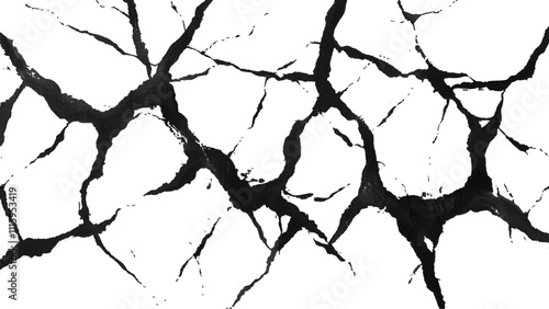 cracked concrete wall covered with gray cement texture as background, Vector grunge cracked texture style with cracked texture. Vector grunge cracked texture Transparent background.