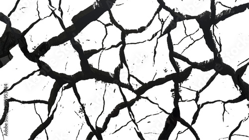 cracked concrete wall covered with gray cement texture as background, Vector grunge cracked texture style with cracked texture. Vector grunge cracked texture Transparent background.