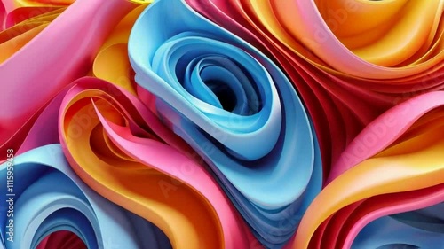 Wallpaper Mural Three-dimensional abstract design background Torontodigital.ca