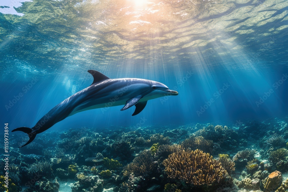 Obraz premium ITALIA-ACQUARIO-GENOVA. Beautiful simple AI generated image