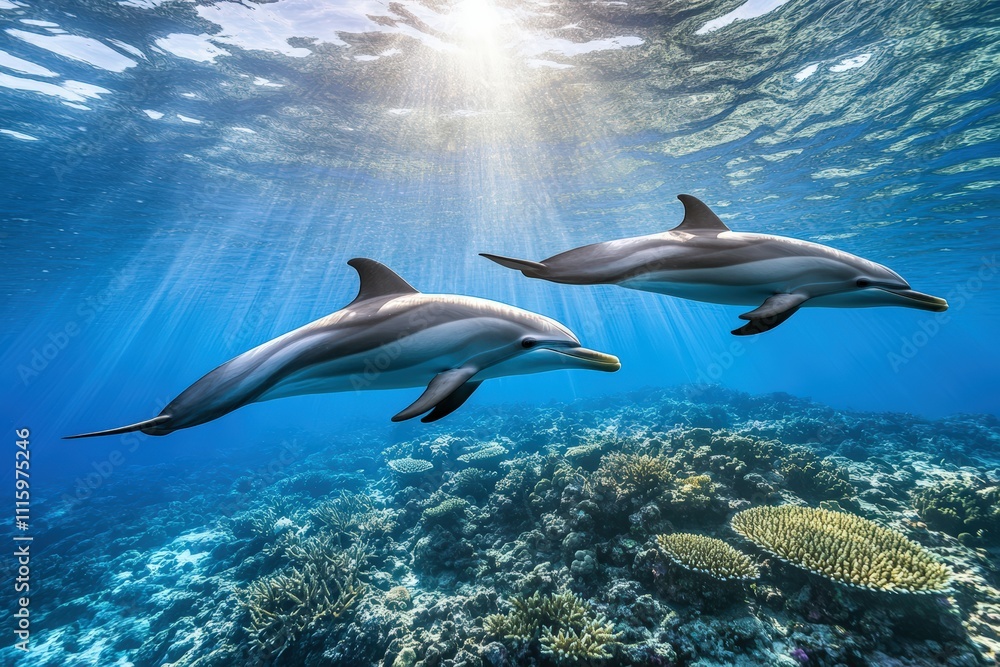 Naklejka premium ITALIA-ACQUARIO-GENOVA. Beautiful simple AI generated image