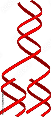 DNA replication illustration by hand drawn.