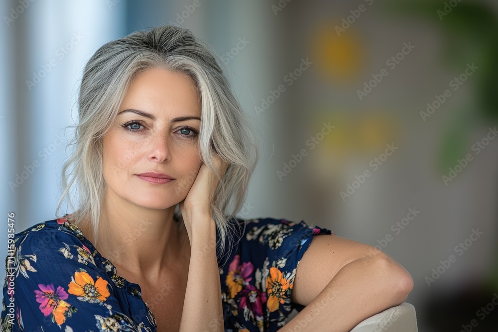 Close-up of an athletic woman deep in thought during a gym workout, sweat glistening on her skin.. Beautiful simple AI generated image Close-up of an athletic woman deep in thought during a gym workout, sweat glistening on her skin.. Beautiful simple AI generated image