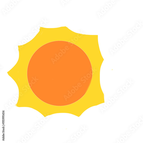 abstract yellow sun