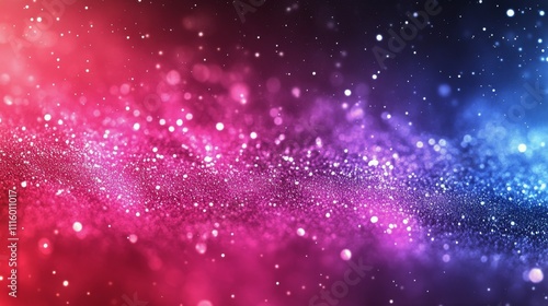 Vibrant cosmic swirl of colors with twinkling stars in a deep space setting