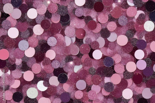 Shimmering pink glitter background with soft bokeh effect ideal for creative ...