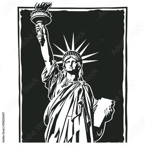 Statue of Liberty, vector