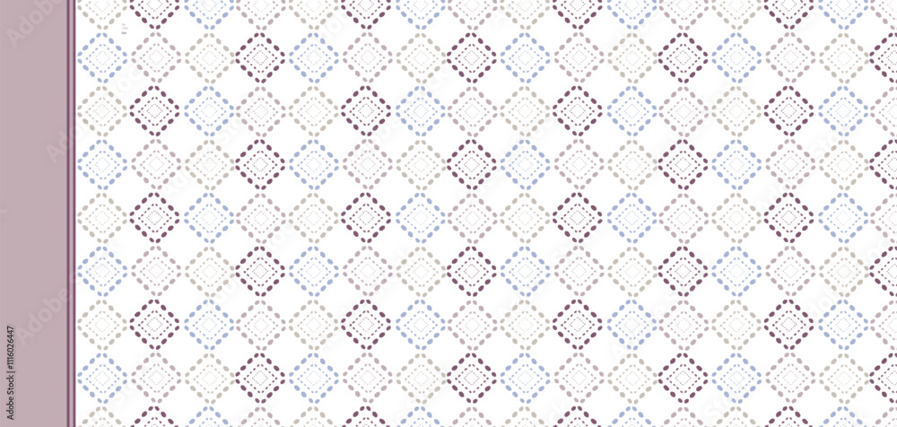 Fototapeta premium Classic border frame floral carpet design vector