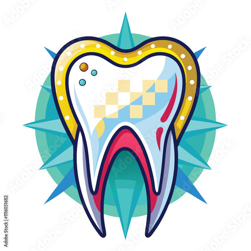 tooth vector design illustration