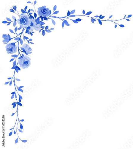 Blue wedding vintage floral bouquets