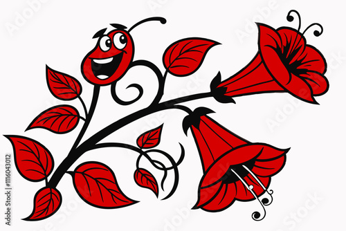 How to Create Funny Lovey Linden Leaves Clipart on a White Background