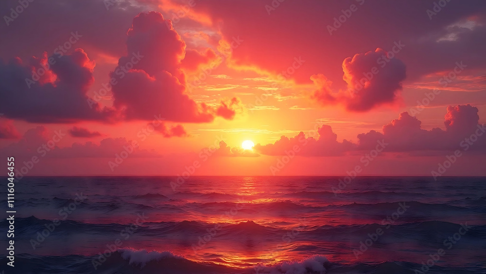 sunset over the sea sunset over the sea