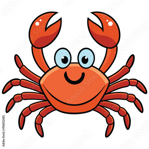 Invertebrates vector flat art illustration isolated on a white background.