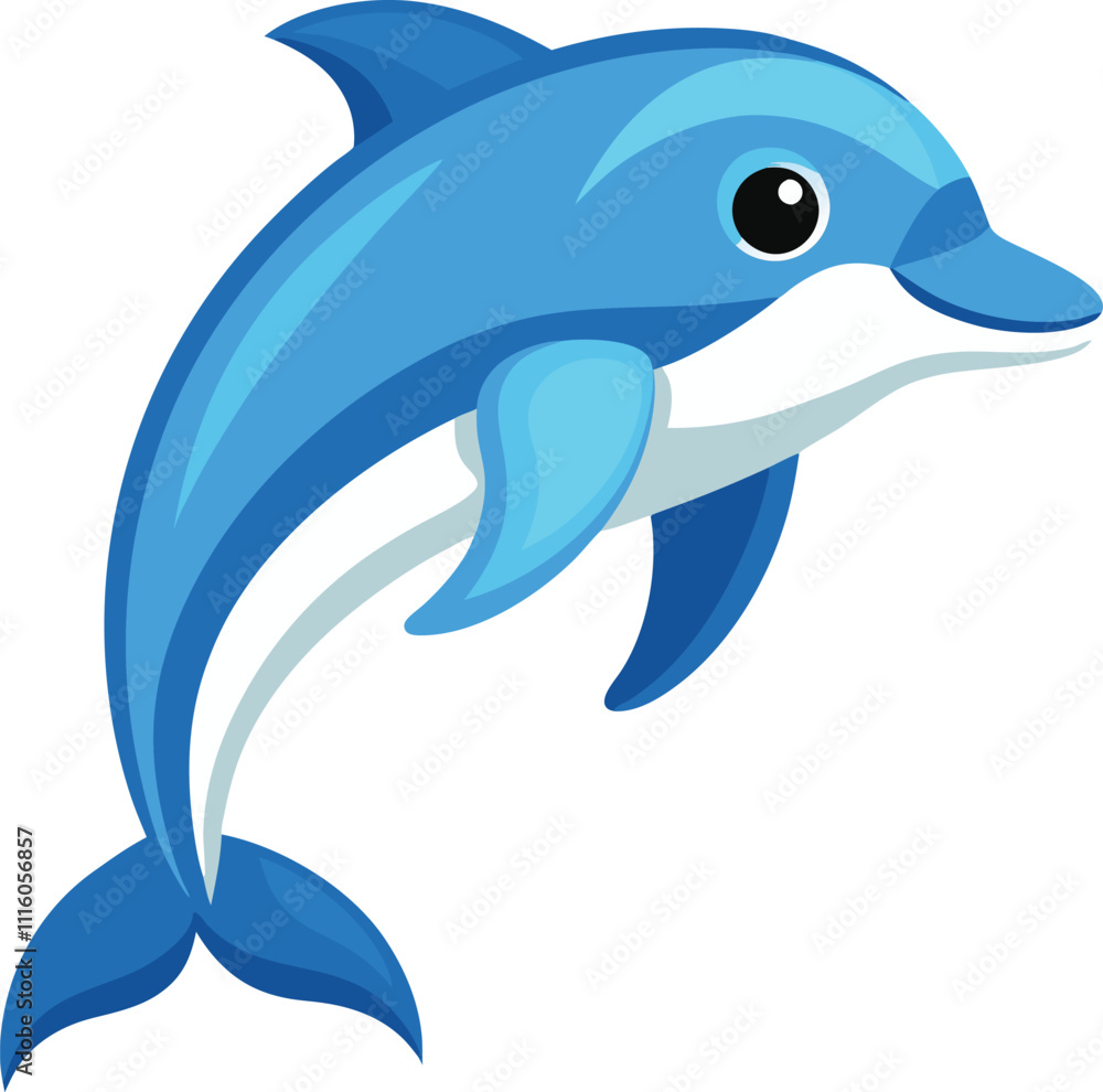 Obraz premium Cartoon dolphin