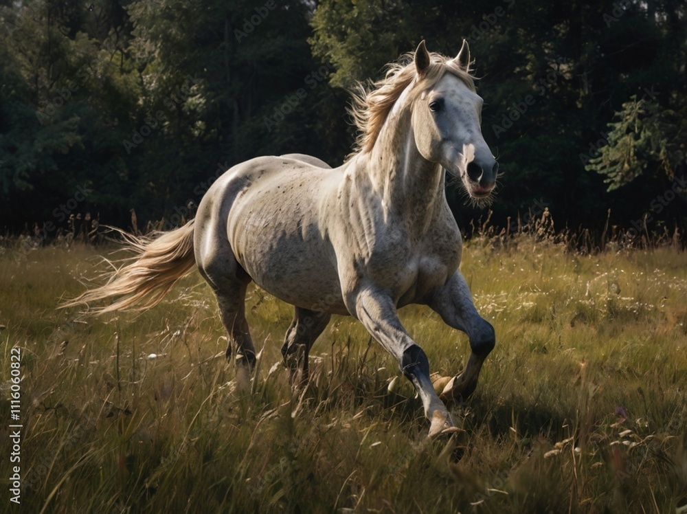 Fototapeta premium horse in the field