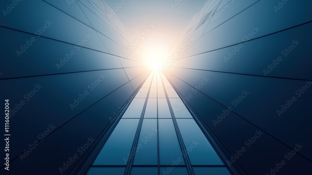 Obraz premium Aspirational Skyscraper: A Vision of Progress and Success