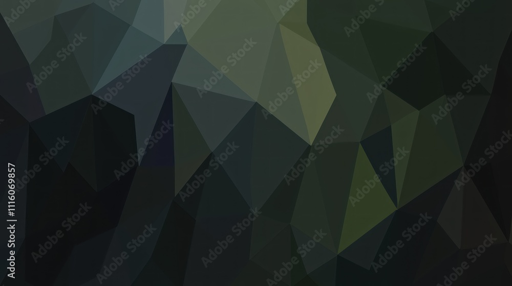 Abstract Dark Green Polygonal Mosaic Background Abstract Dark Green Polygonal Mosaic Background