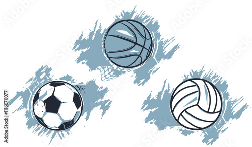 Vector work sport sets design