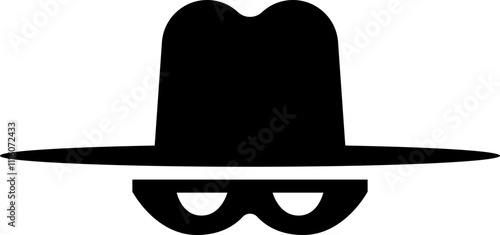 Incognito icons. Collection of anonymous and strangers