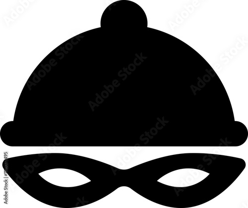 Incognito icons. Collection of anonymous and strangers