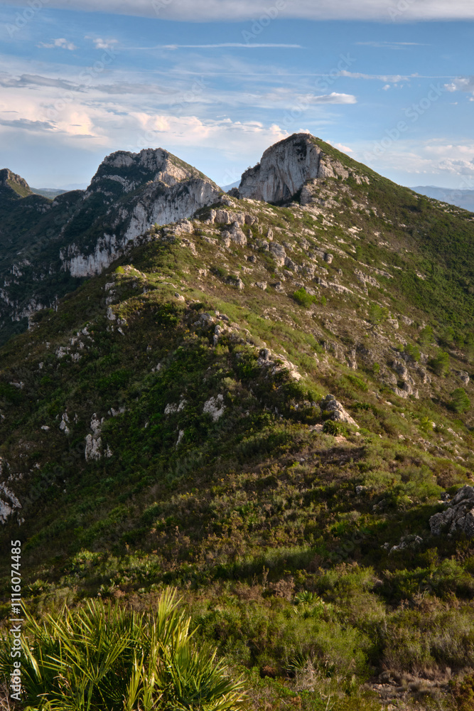Obraz premium mountain range against the sky