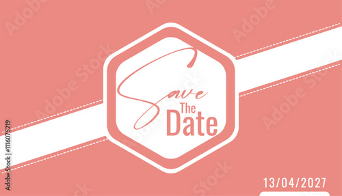 Save the date banner. Can be used for business, marketing and advertising. logo graphic design of event summit made for Technology and upcoming events. Vector EPS 10 photo