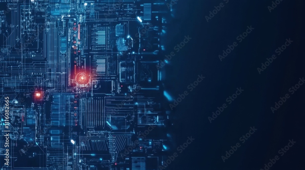 Obraz premium The Pulse of Digital Transformation: A Technological Odyssey