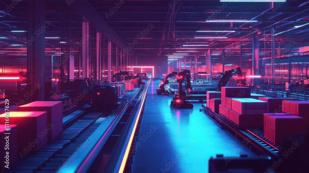 Fototapeta premium Industrial Trade Background