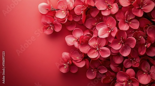 Red lanterns and cherry blossoms creating a festive atmosphere in indoor decor