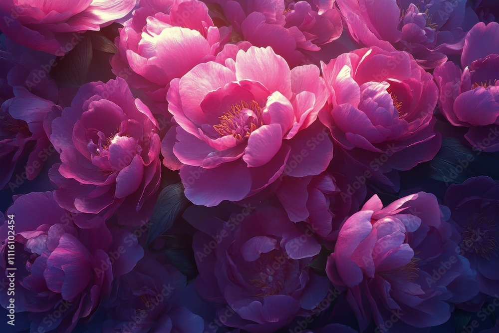 Beautiful flowers bloom in serene water during a tranquil moment of sunlight Beautiful flowers bloom in serene water during a tranquil moment of sunlight