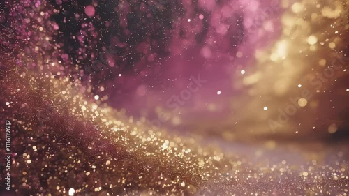 Glittering Dust in Motion