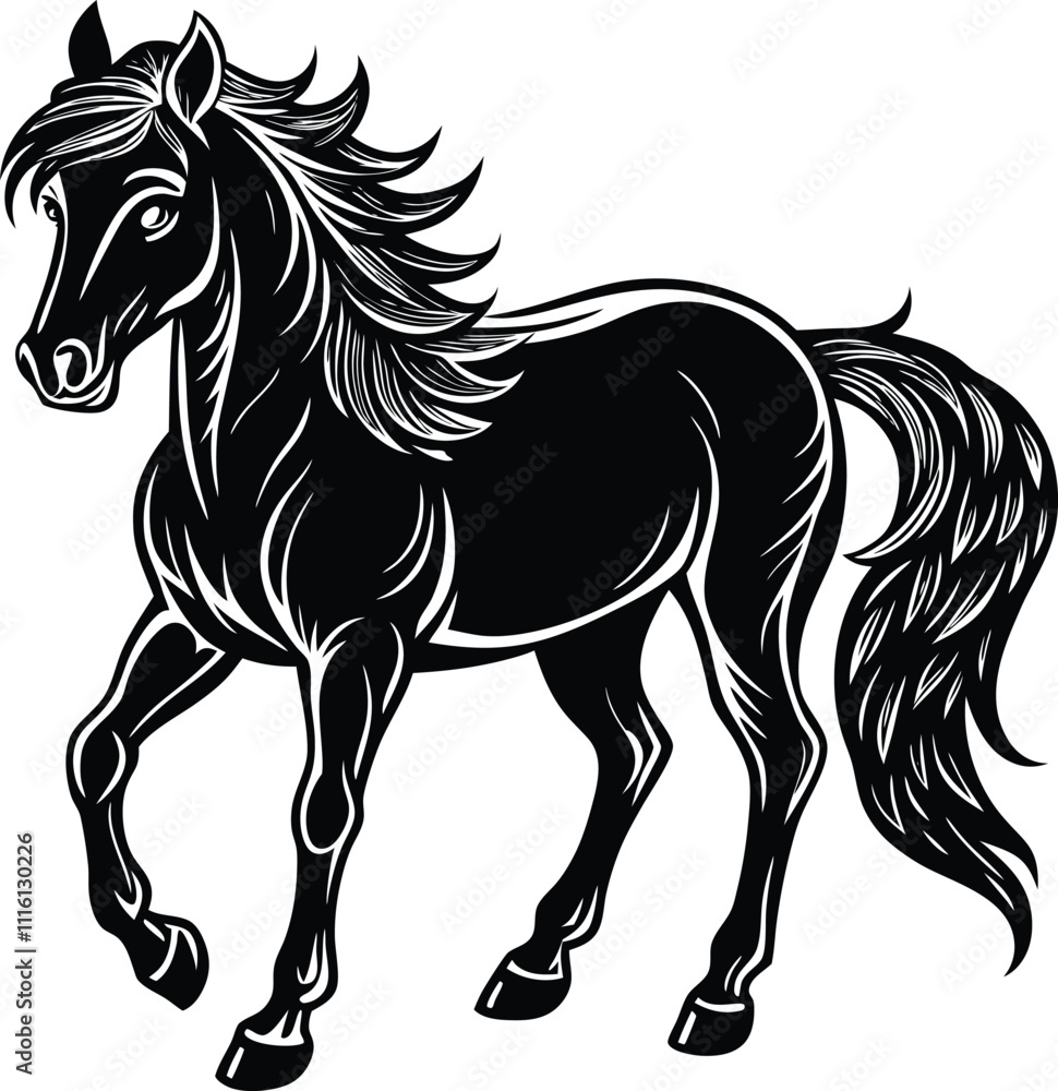 Obraz premium horse illustration