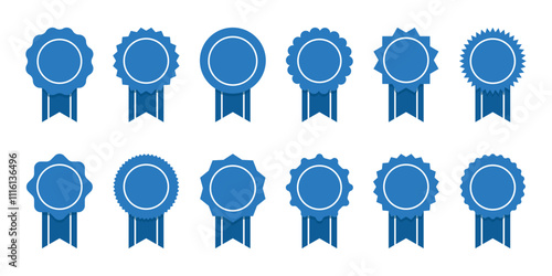 Winner award icon. Best choice badge. Set of premium quality and guarantee labels isolated on a white background.