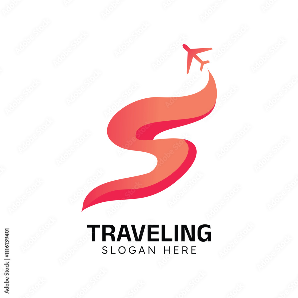 Fototapeta premium Traveling Logo Design Template