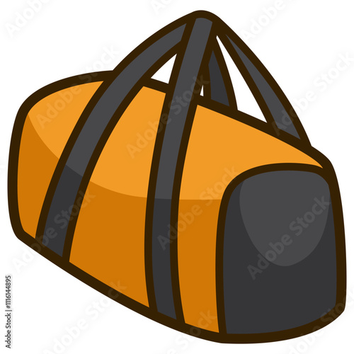Sport bag on white background