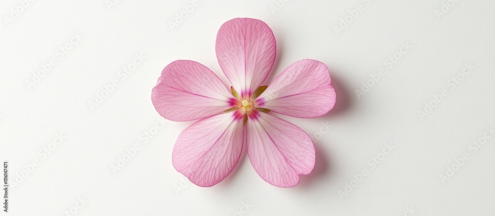 Pink phlox flower isolated on a clean white background highlighting its delicate petals and intricate textures for nature and botanical themes Pink phlox flower isolated on a clean white background highlighting its delicate petals and intricate textures for nature and botanical themes