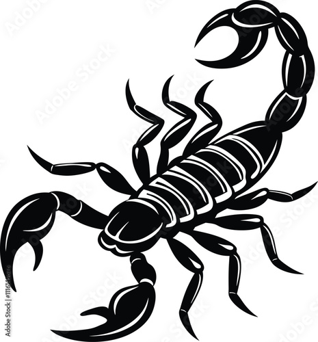 scorpion isolated on white background