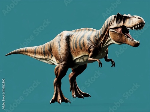 Tyrannosaurus rex on a blank background photo