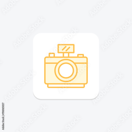 Photography duotone line icon , vector, pixel perfect, illustrator file