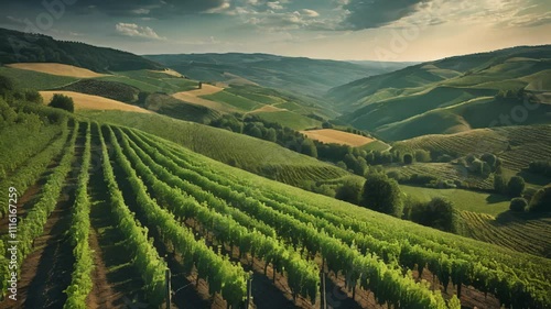 Wallpaper Mural Vineyard Landscape Torontodigital.ca